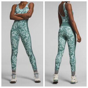 NWT The North Face Dune Sky Sage Green Sleeveless Long Onesie in Women's Large